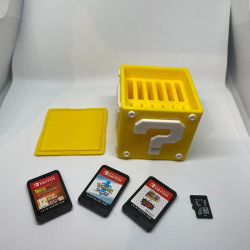 Nintendo Switch game case new, 6 games + 6 micro sd, 3d print