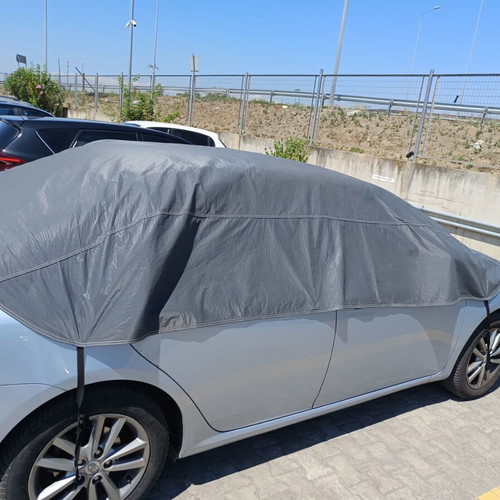Car Cover Hood like new, waterproof with elastic hooks