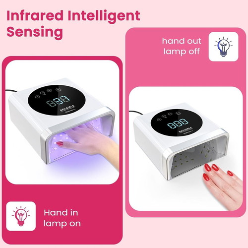 NAILGIRLS UV/LED Nail Lamp 150W with LCD Display and Sensor