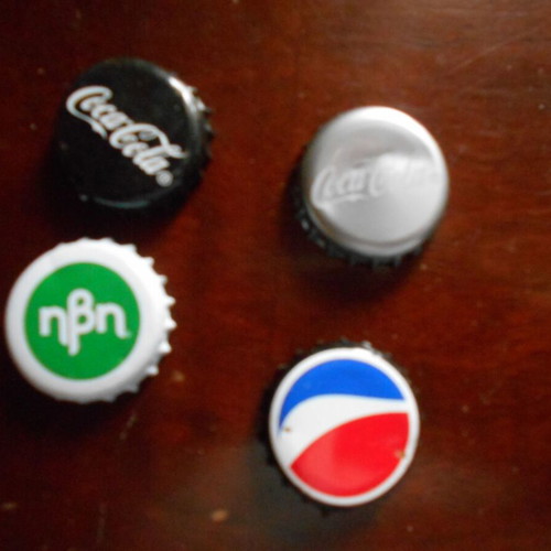 Soda bottle caps used, pack of 13 pieces
