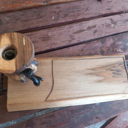 Alcohol dispenser handmade from walnut wood new