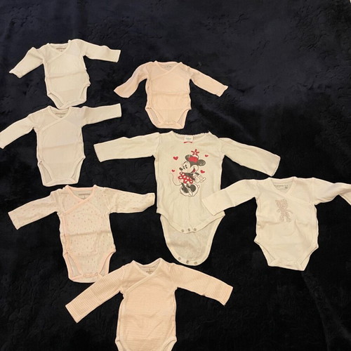 Baby bodysuits used for 0-3 months, pack of 7 pieces