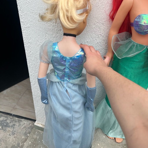 Authentic Ariel and Cinderella princess dolls used