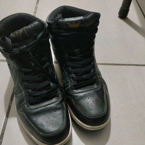 Emporio Armani leather boots size 44 like new