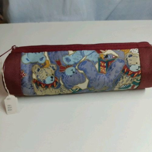 Liberty barrel pencil case with zipper, new, 90s decade
