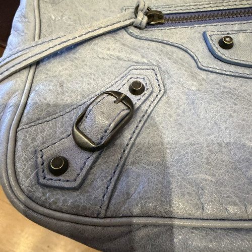 Balenciaga Classic Hip Bag like new, blue leather shoulder