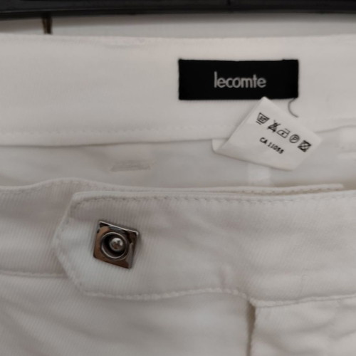 Lecomte Pants New White Size 44 With Zipper