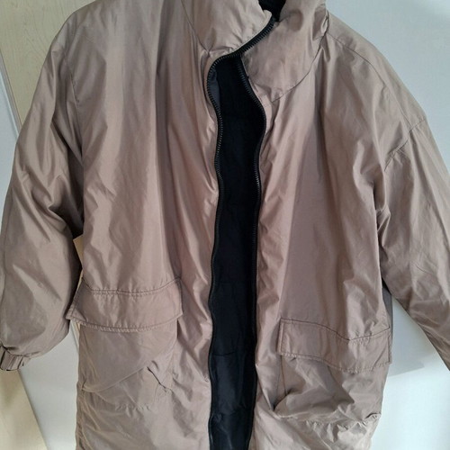 Reversible jacket like new, black-beige