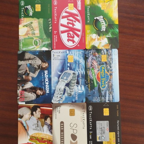 Greek phone cards 2002, pack of 13