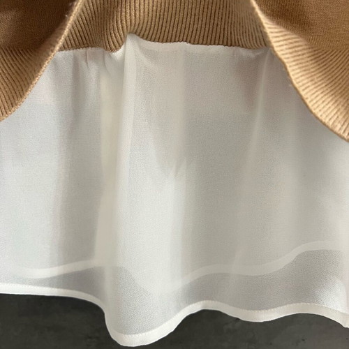 Mayoral girls' blouse like new for ages 9-10 white and beige