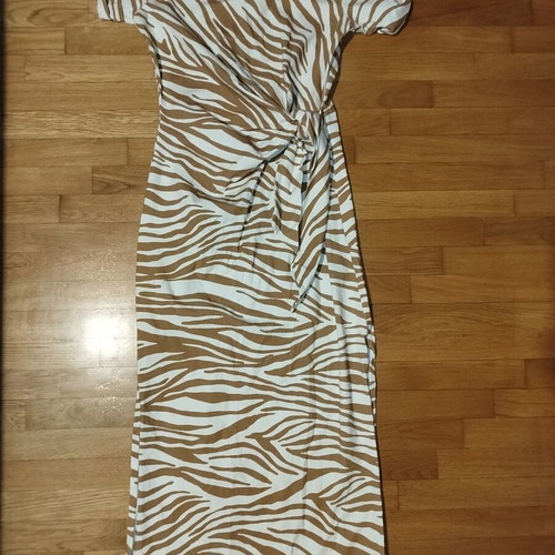 Sézane dress Earth Zebra Print size XS like new