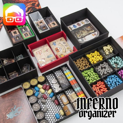 Inferno Board Game Organizer New, Fits Sleeved Cards
