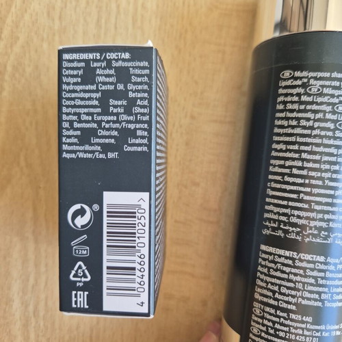 System Professional men's shampoo set 2 pieces, new