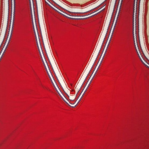 Kor@kor Viscose Sleeveless Blouse like new, red, size S