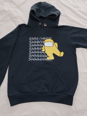 Among Us No 12 sweatshirt used, black, for 12 years old