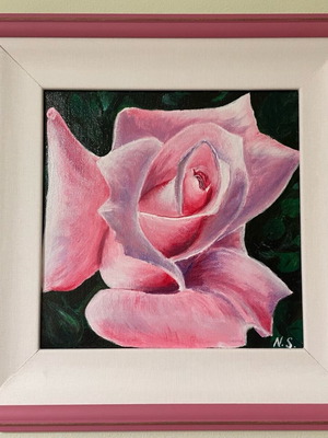 Painting with mat and frame without glass new