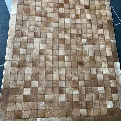 Leather rug new, size 0.90x1.50