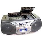  RETRO SONY CFD-S26 PORTABLE CD PLAYER / CASSETTE PLAYER SPEAKER BOOMBOX WITH RADIO COMBO WALL OR BATTERY POWER  [MADE IN USA]