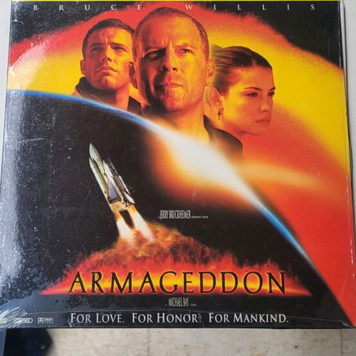 Armageddon laserdisc used with light scratches