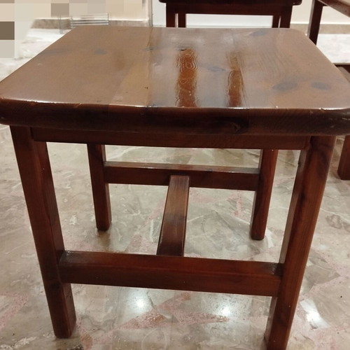 Coffee tables used, set of 3, Swedish wood