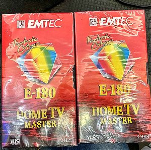 Σφραγισμένες κασέτες βίντεο VHS EMTEC E-180