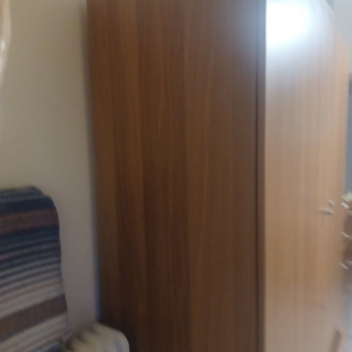 Clothing wardrobe new, 2 doors, 6 drawers, walnut color