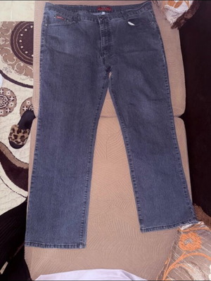 Men's dark blue jeans size XXL like new, long