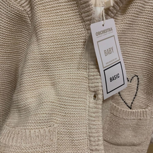 Baby jacket coat new with fleece lining and gold thread