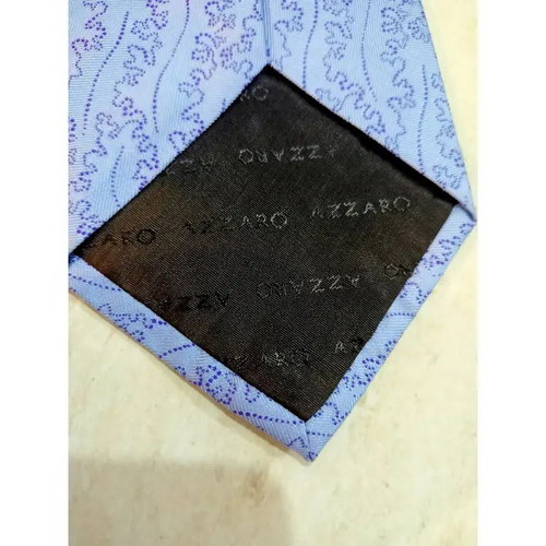 Azzaro Silk Tie Light Blue New