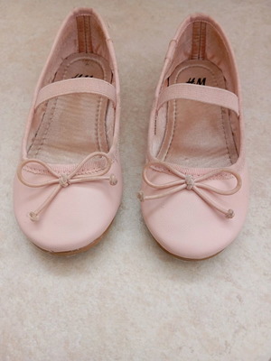 H&M Ballerinas size 25 like new, beige and pink