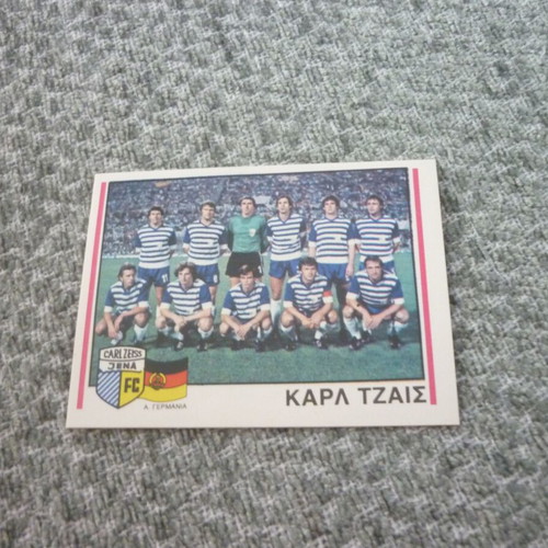 Sticker Carl Zeiss Jena team Panini Greek Football 1981 new #399