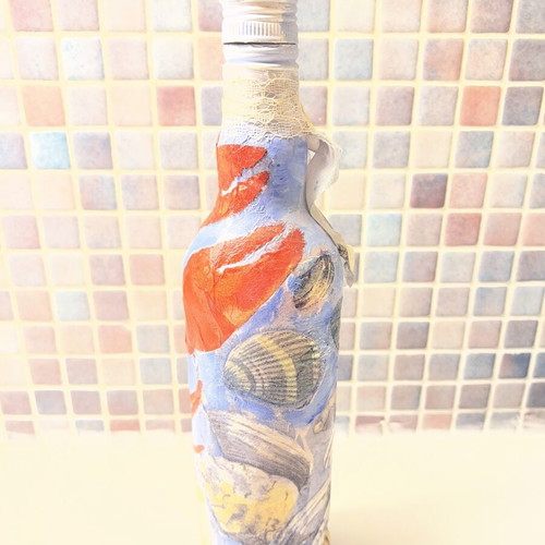 Handpainted Empty Bottle like new