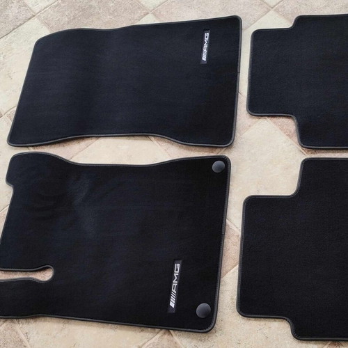 Mercedes V177 AMG logo velvet floor mats set like new