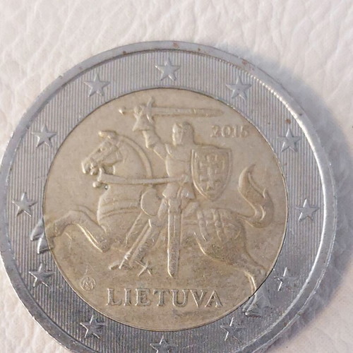 2 Euro Coin Lithuania 2015 Vytis like new