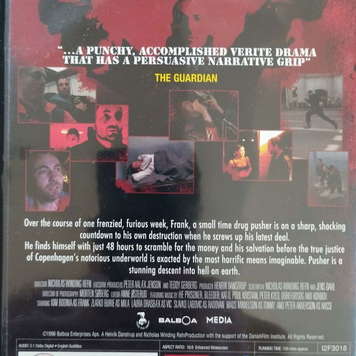 Pusher DVD like new without Greek subtitles