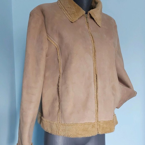 C & C Collection women's nude jacket like new, L/XL