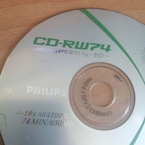 CD RW 74MIN 650MB like new, rewritable