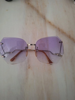 Vintage Sunglasses Large used, white and purple