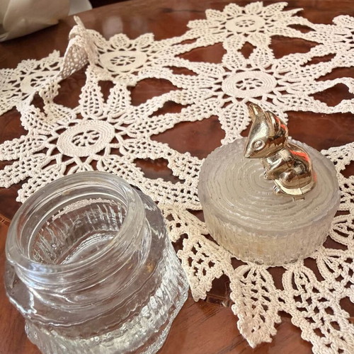 Avon vintage cream jar used, collectible decorative