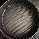 Baking pan with removable bottom used