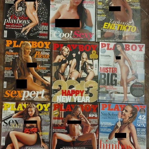 Playboy magazine collection like new, 75 issues plus Maxim, Nitro, Penthouse