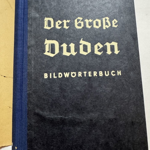 Der Grosse Duden IV Bildwörterbuch German illustrated dictionary 1938