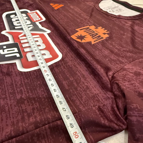 Authentic ΜΠΑΜ FC Football Jersey Burgundy Size Medium