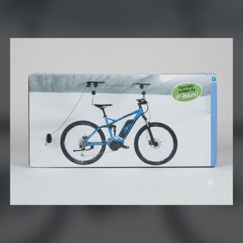 Fischer Lift Plus ceiling bike hoist, suitable for e-bikes