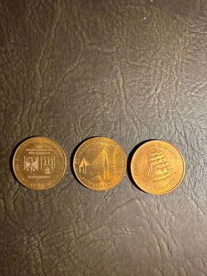 Set of 3 German commemorative medals new