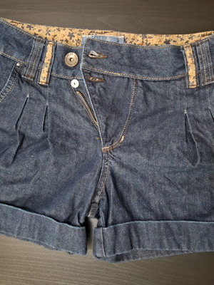 Women's denim shorts like new, size S 36 8, blue