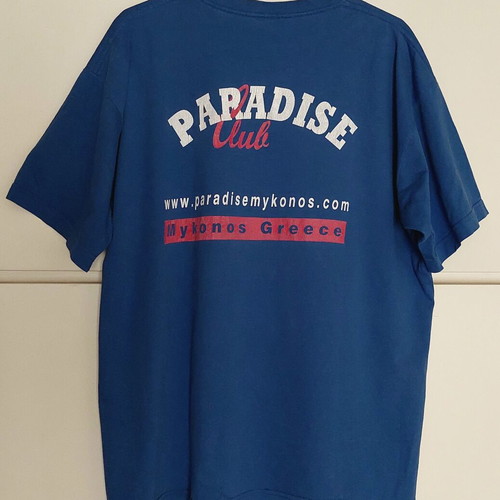 Paradise Club Vintage T-shirt XL Used Blue