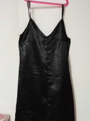 Satin dress used, tailor-made, size S