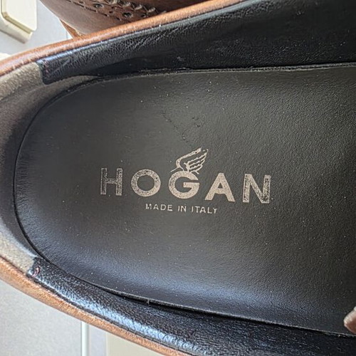 Hogan men's brown leather brogues size 8.5 (42.5)