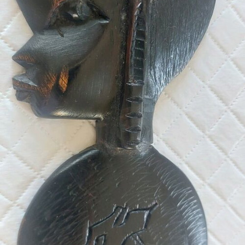 African carved wood comb made of mango wood new